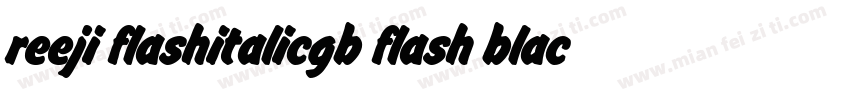 reeji flashitalicgb flash black字体转换